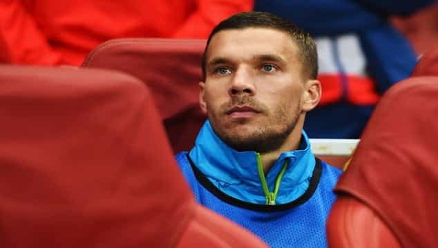 VIDEO: Lukas Podolski training ground wonder strike proves his left foot still works