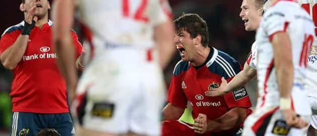 Donncha O’Callaghan could be in trouble for a kick on Stuart Olding