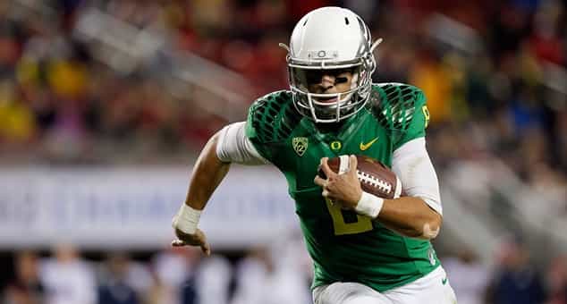 College American Footballer vomits all over ball before snap and play continues