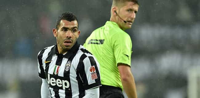 VINE: Carlos Tevez does a great Pirlo impression from free-kick