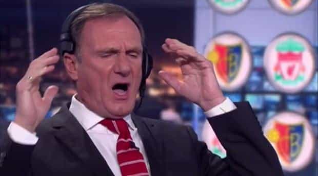 Phil Thompson’s reaction to Mohamed Salah’s goal wasn’t received well by some people Phil Thompson’s reaction to Mohamed Salah’s goal wasn’t received well by some people