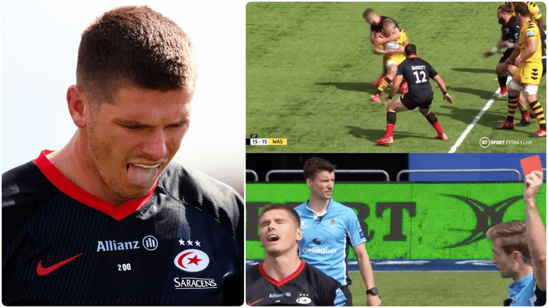 “I can’t defend that” – Owen Farrell to miss Leinster match after swatting Wasp