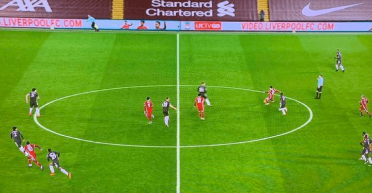 Liverpool fans complain at timing of half-time whistle in Man Utd draw