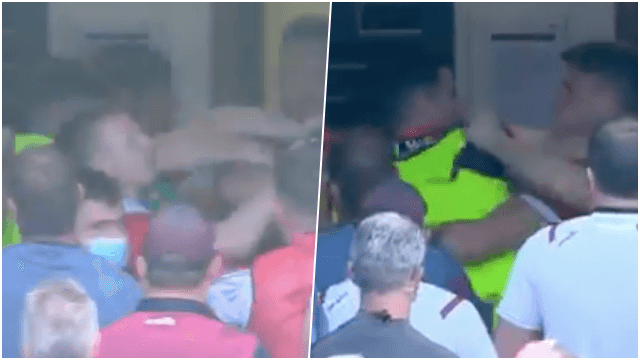Brawl breaks out between Mayo and Galway players at half-time