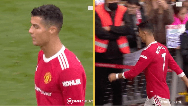 Furious Cristiano Ronaldo storms off pitch after Man United held at home