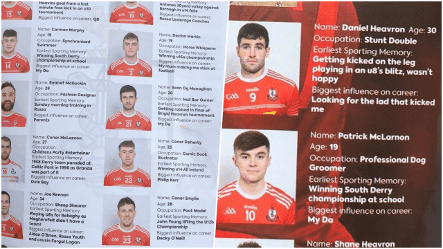 Derry club win county final factfile games with extravagant set of jobs