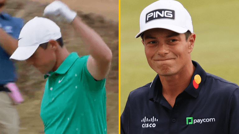 Viktor Hovland made a lovely gesture to Rory McIlroy after his sublime eagle