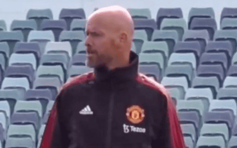 Footage of Erik ten Hag hounding even Man United’s youngest players is giving fans hope