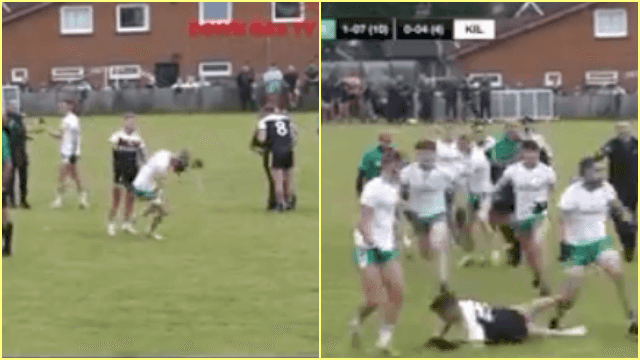 “This game is going to get abandoned” – Mass brawl between Kilcoo and Burren results in six red cards