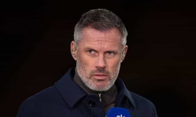 Jamie Carragher couldn’t resist making another jibe at Virgil van Dijk