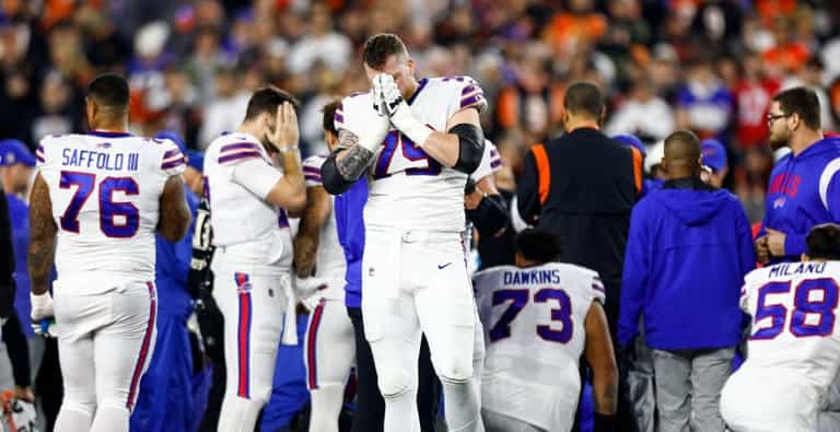 NFL star suffers cardiac arrest and is in ‘critical condition’ after tackle