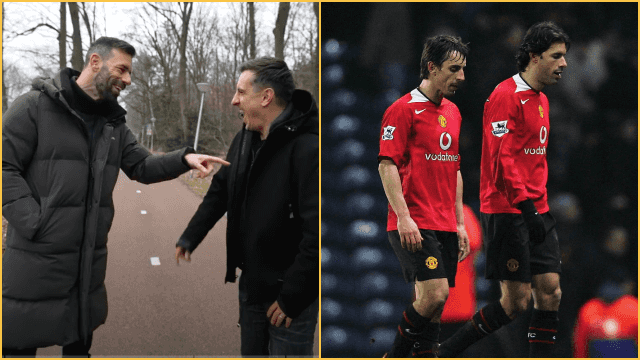 Ruud Van Nistelrooy admits that he once tried to punch Gary Neville