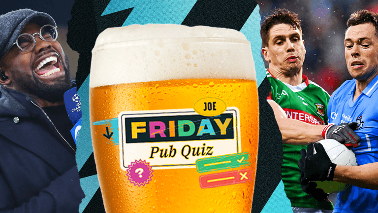 The SportsJOE Friday Pub Quiz: Week 30 The SportsJOE Friday Pub Quiz: Week 30