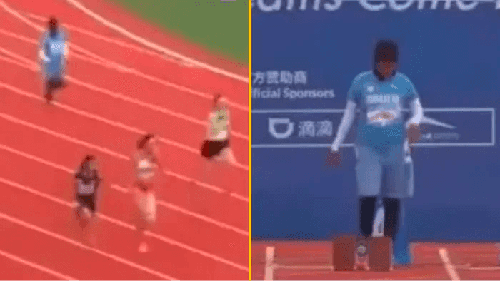 Investigation launched as Somali runner breaks world record for slowest 100m time