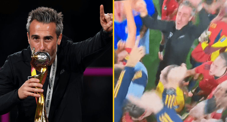 Spain coach booed and left to dance on his own after World Cup win Spain coach booed and left to dance on his own after World Cup win