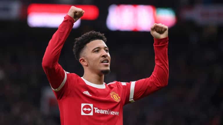 Jadon Sancho is the last Man United forward to score at Old Trafford