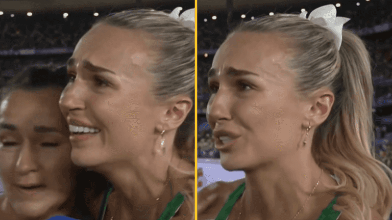 Sharlene Mawdsley gives heart-breaking interview after 4x400m relay team finish fourth