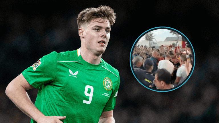 Evan Ferguson receives one of the biggest welcomes we’ve ever seen for an Irishman abroad Evan Ferguson receives one of the biggest welcomes we’ve ever seen for an Irishman abroad