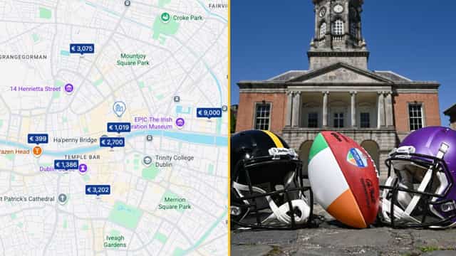 The eye-watering hotel prices for Dublin NFL match with just ‘1% availability’ for visitors