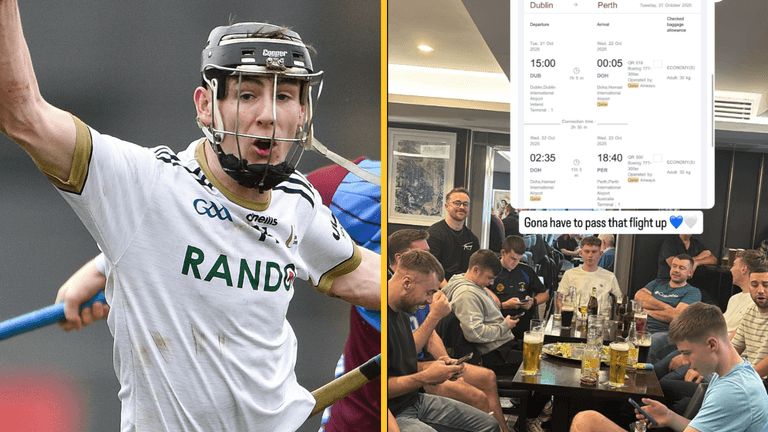 Antrim hurling winner forgoes flight home to Australia for Monday (and Tuesday) club party
