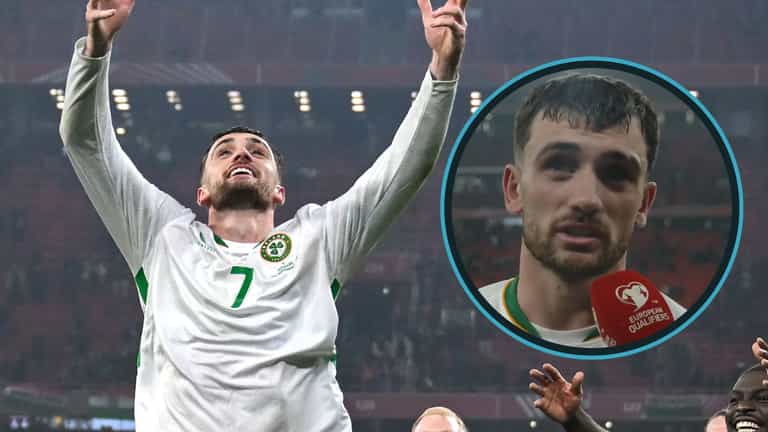 Troy Parrott gives most emotional interview in recent memory from an Irish athlete