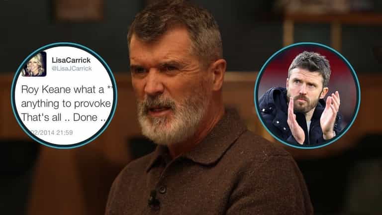 Roy Keane takes bizarre swipe at Michael Carrick’s – wife 12 years after she criticised him