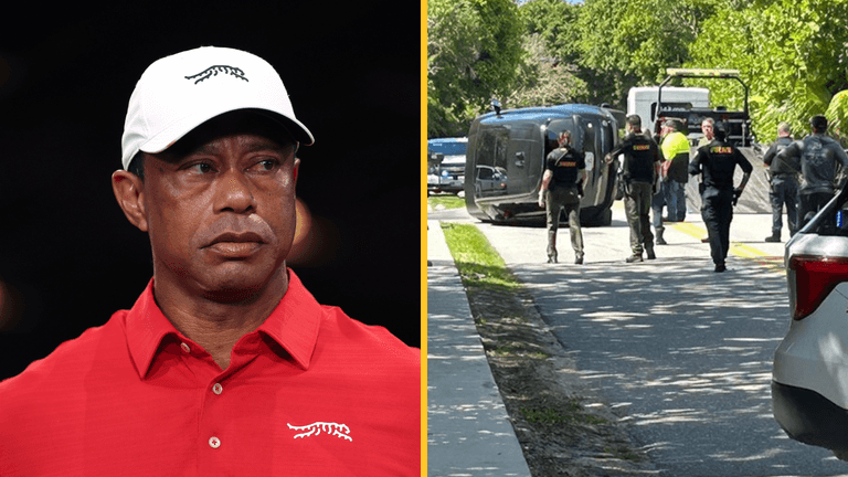 Tiger Woods arrested for DUI after serious roll over car crash