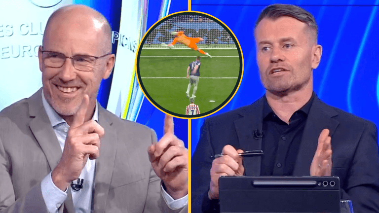Ireland legend has to calm himself during Arsenal argument with fellow pundit