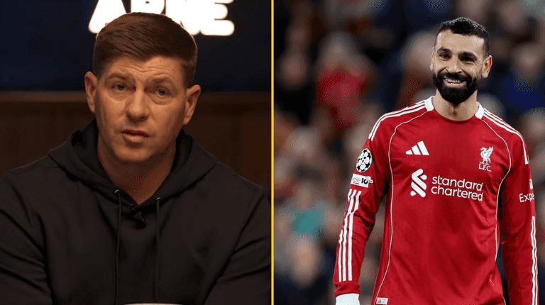 Steven Gerrard reveals text message he sent to Mo Salah before Egyptian’s Liverpool exit