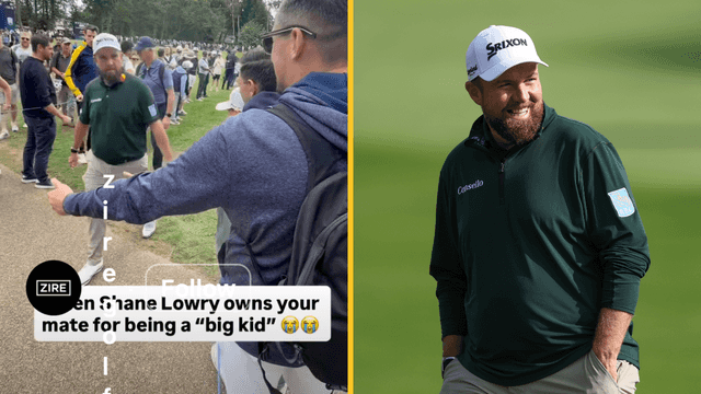 Shane Lowry seen calling out fans for ‘childish’ behaviour at BMW