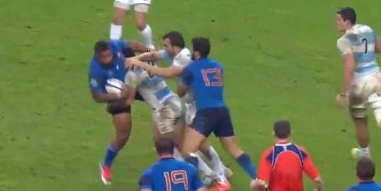 We’re still trying to figure out how this little Argentine smashed Mathieu Bastareaud We’re still trying to figure out how this little Argentine smashed Mathieu Bastareaud