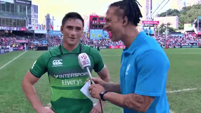 Ireland Sevens captain delivers class interview after World Series heroics
