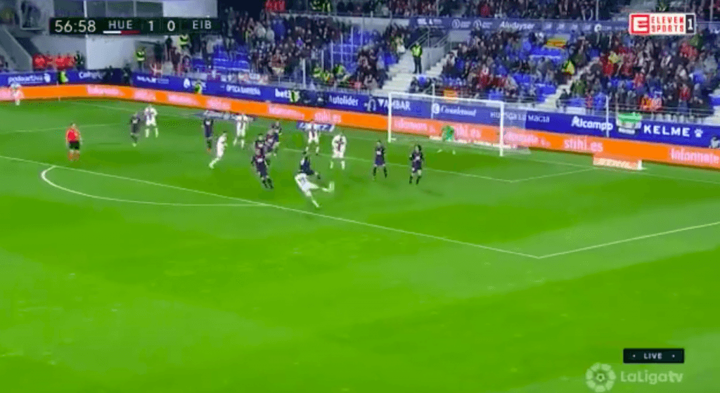 Huesca player scores Puskas-worthy volley against Eibar