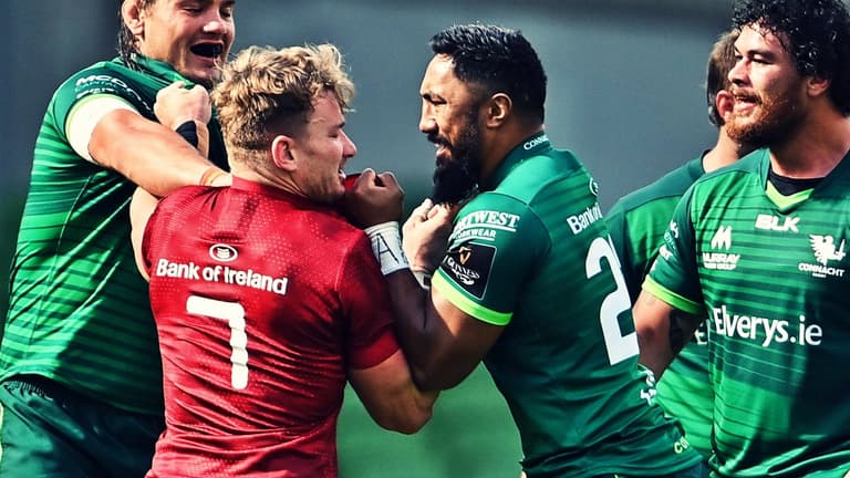 Bundee Aki goes down kicking and screaming as Munster march on Bundee Aki goes down kicking and screaming as Munster march on