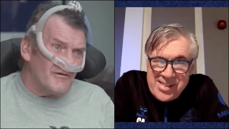 Carlo Ancelotti’s beautiful friendship with Everton fan battling motor neurone disease Carlo Ancelotti’s beautiful friendship with Everton fan battling motor neurone disease