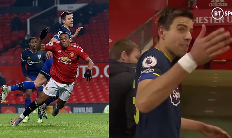 Jan Bednarek heard saying Martial admitted red card decision wasn’t a foul Jan Bednarek heard saying Martial admitted red card decision wasn’t a foul