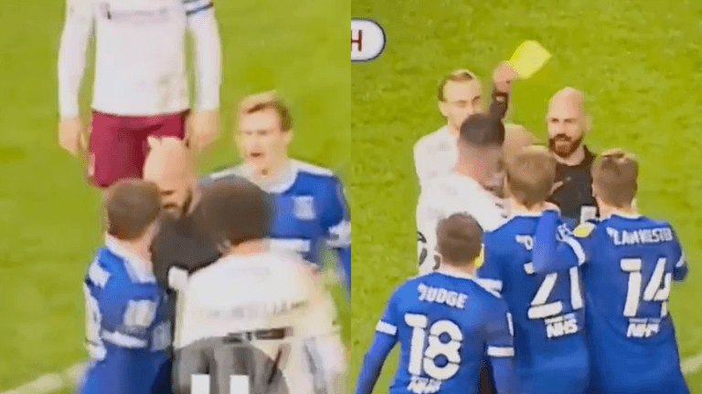 Referee squares up to Alan Judge in bizarre altercation
