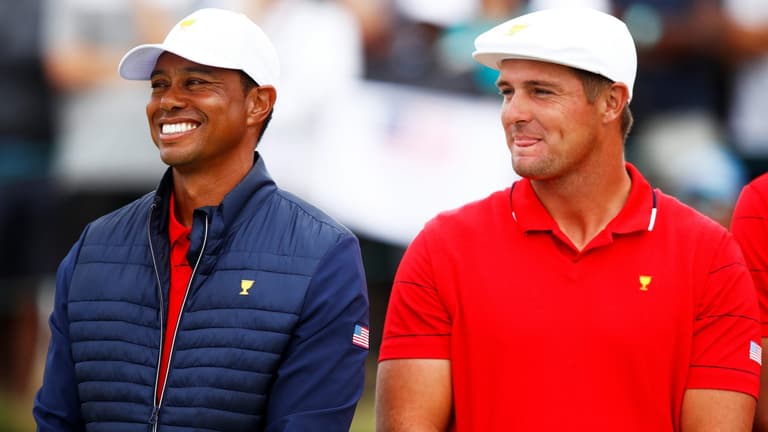 Bryson DeChambeau on text Tiger Woods sent before Arnold Palmer victory Bryson DeChambeau on text Tiger Woods sent before Arnold Palmer victory