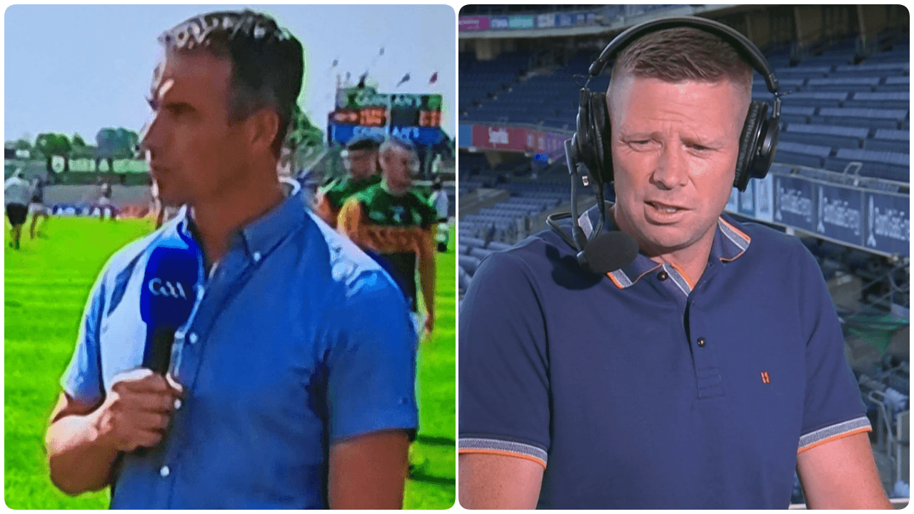Tomás Ó Sé had plenty to say on Dessie Dolan’s brave Fitzgerald Stadium footwear