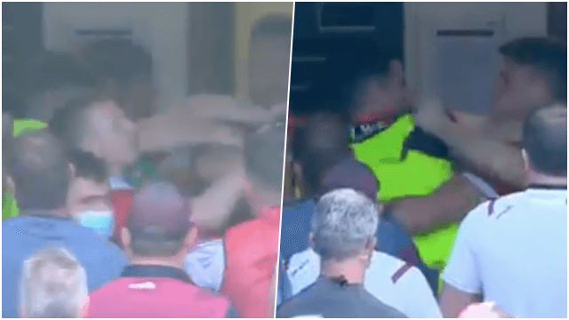 Brawl breaks out between Mayo and Galway players at half-time