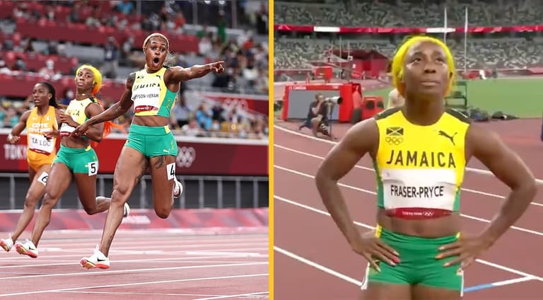 Jamaica teammates are as frosty after Thompson-Herah’s history-making 100m win Jamaica teammates are as frosty after Thompson-Herah’s history-making 100m win