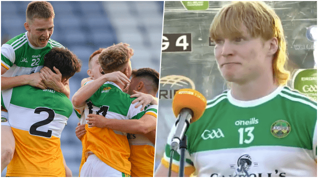 Cormac Egan’s interview after Offaly u20s beat Dublin is everything that is pure about the GAA