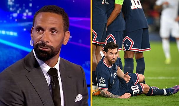 Rio Ferdinand lost the run of himself after Lionel Messi lay down behind PSG’s wall