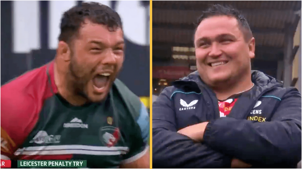 Ellis Genge reaction says it all as Leicester stun Saracens