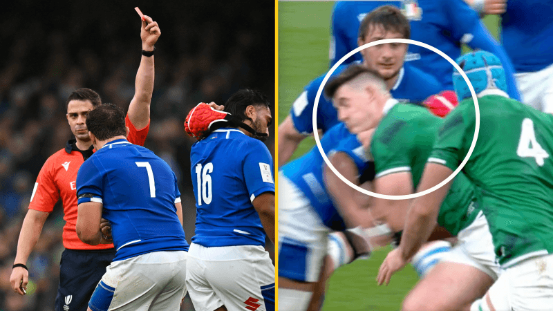 Here’s why Italy lost two players after getting one man sent off