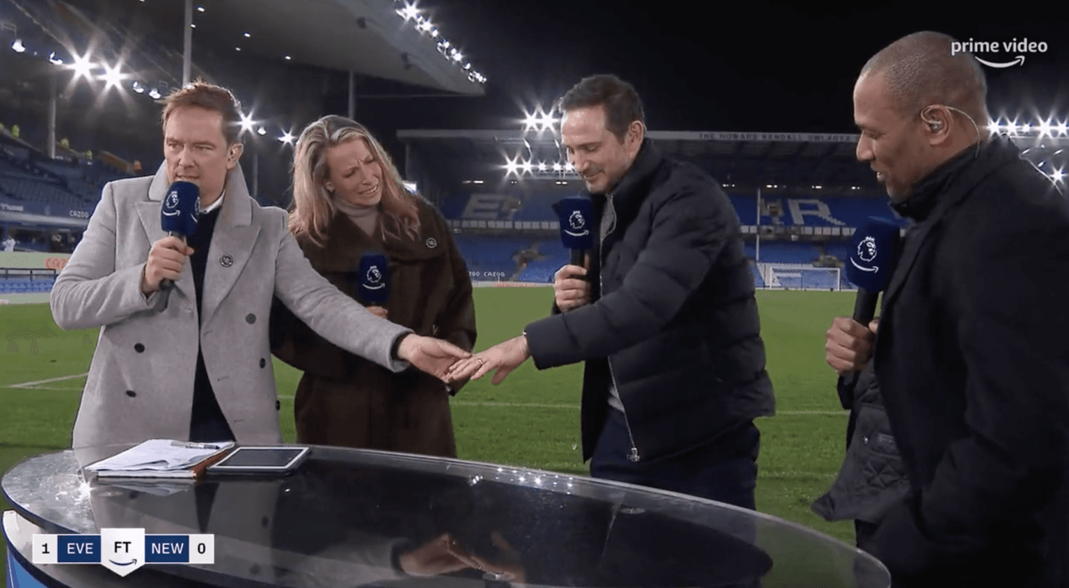 Frank Lampard shows broken hand suffered in last-minute winner celebrations