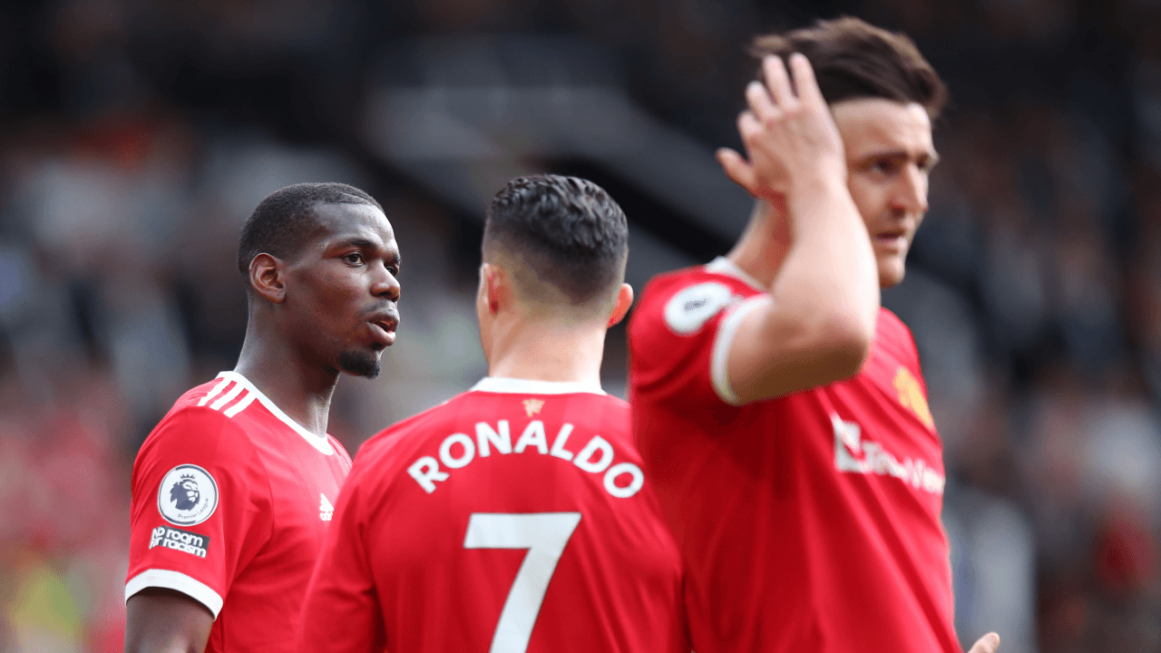 Paul Pogba needed medical attention after Harry Maguire accidentally kicked him in the head