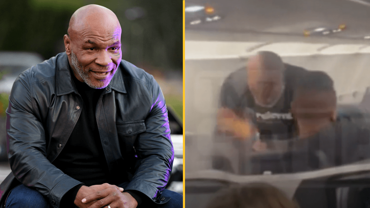 Mike Tyson filmed repeatedly punching passenger on plane