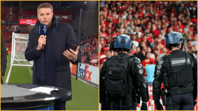 Jake Humphrey apologises to Liverpool fans for reading “false statements” in Paris