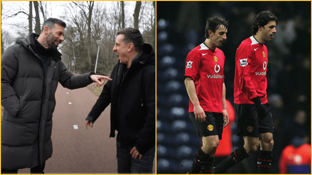 Ruud Van Nistelrooy admits that he once tried to punch Gary Neville
